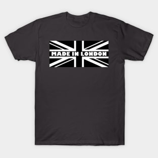 Union Jack Black White Made in London T-Shirt